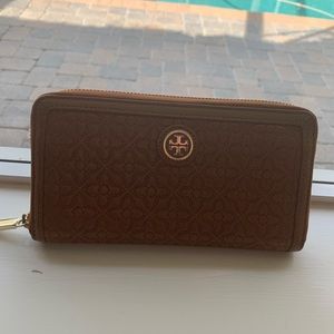 Brown Tory Burch Wallet